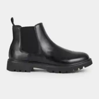 Markham Mkm black chunky chelsea boot offer