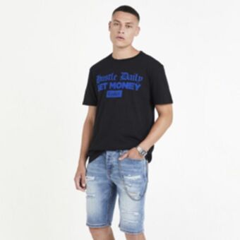 Sportscene Redbat men's medium blue denim shorts offer