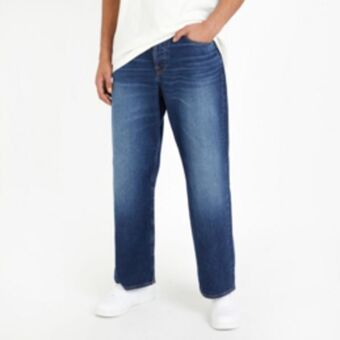 Sportscene Redbat men's dark blue straight jeans offer