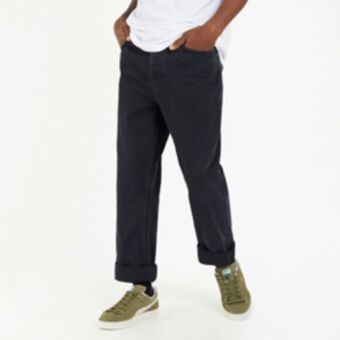 Sportscene Redbat men's black straight jeans offer
