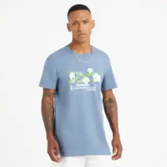 Sportscene Reebok men's graphic blue t-shirt offer