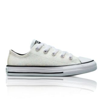 Converse kids winter glitter ctas silver sneaker