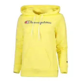 Sportscene Champion women's yellow hoody offer