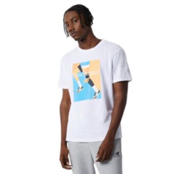 Sportscene New balance men's white t-shirt offer