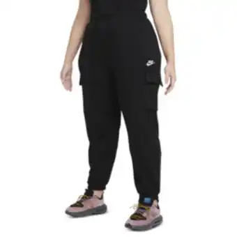 Sportscene Nike women's nsw black pants (plus size) offer