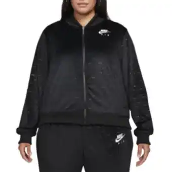 Sportscene Nike women's nsw velour black jacket (plus size) offer