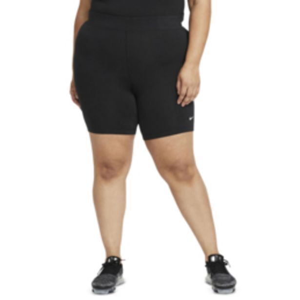 Nike women's black cycling shorts (plus size) offer at Sportscene