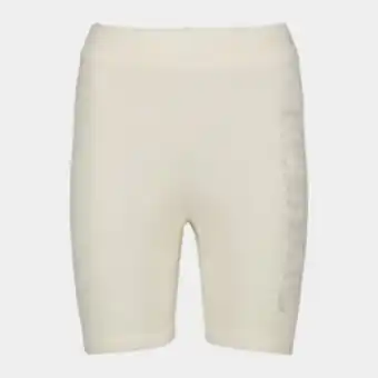 Sportscene Redbat women's velour cream shorts offer