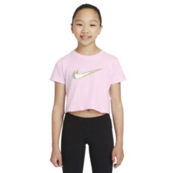 Sportscene Nike girls nsw cropped pnk t-shirt offer