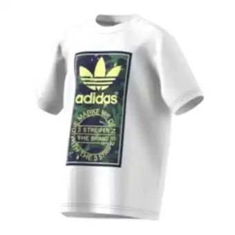 Sportscene Adidas originals kids camo t-shirt white offer