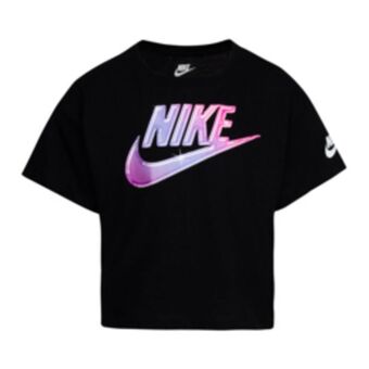 Sportscene Nike girls futura shine black t-shirt offer