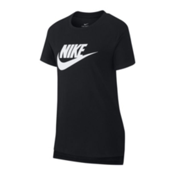 Nike girls nsw futura black tshirt offer at Sportscene