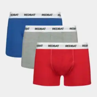 Sportscene Redbat men's 3-pack multicolour trunks offer