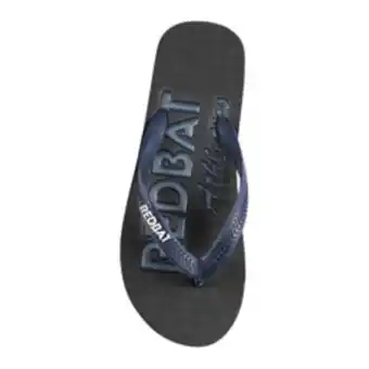 Sportscene Redbat athletics junior blue/black flip flops offer