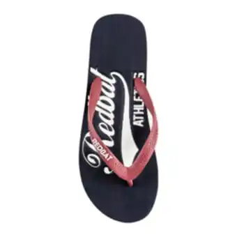 Sportscene Redbat athletics men's navy flip flops offer