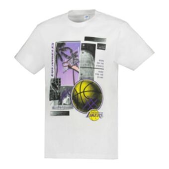 Nba men's la lakers white t-shirt