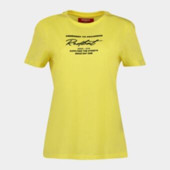 Sportscene Redbat women's yellow t-shirt offer