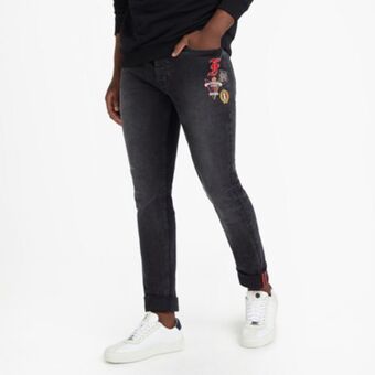 Fabiani Napoli badged skinny denim offer