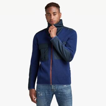 G-star cargo zip knitted sweater