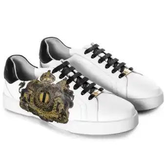 Fabiani Lion print leather court offer