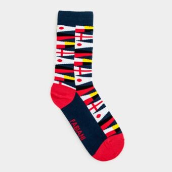 Fabiani Flag anklet cotton socks offer