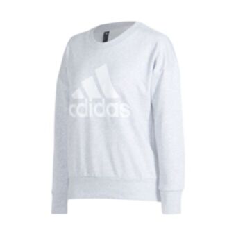 Totalsports Women's adidas badge of sport brushed grey crew sweat offer