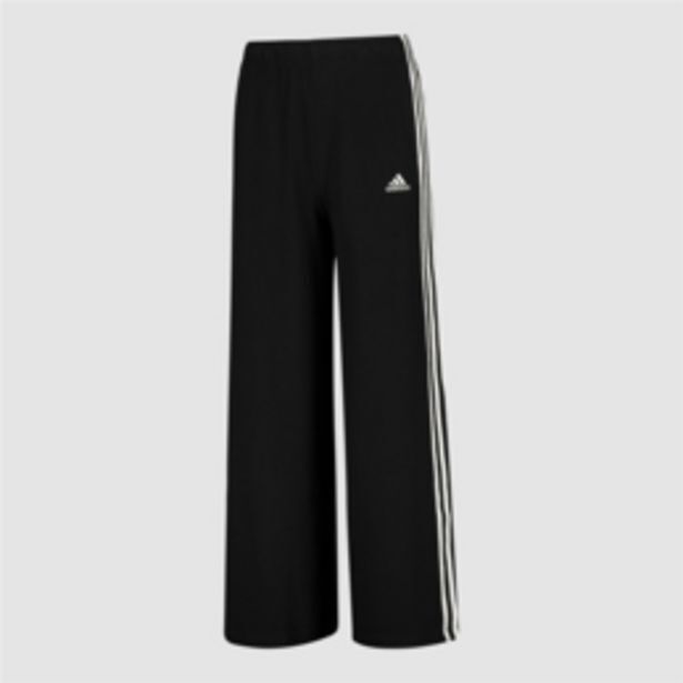 Women's adidas 3stripes wideleg black pants offer at Totalsports