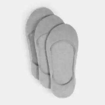 Ts invisible non-slip grey 3-pack socks