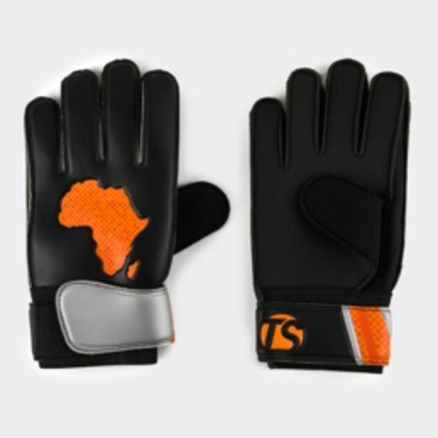 Junior ts african pride core goalkeeper gloves black/orange offer at