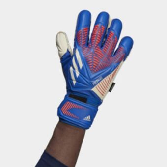 Totalsports Adidas predator match fingersave blue goalkeeper gloves offer
