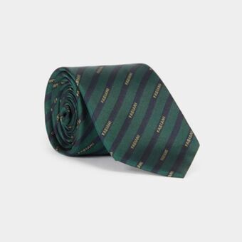 Fabiani Double stripe silk tie offer