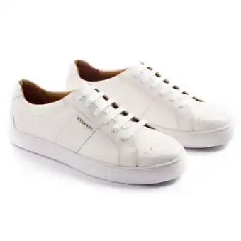 Fabiani Tumbled leather court sneaker offer