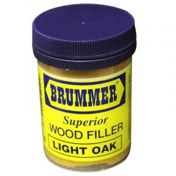 Brummer woodfiller, light oak, 250g offer at Gelmar