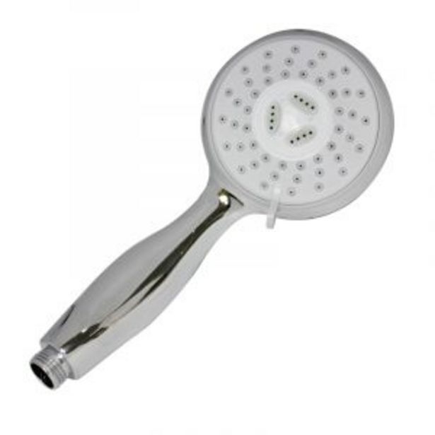 Hand shower, round, chrome plated, 100mm offer at Gelmar