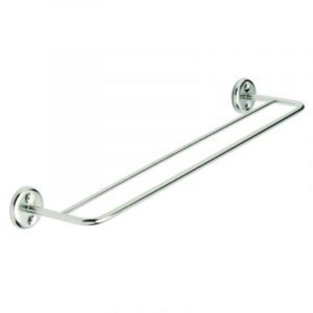 Double towel rail, stainless steel, 800mm offer at Gelmar