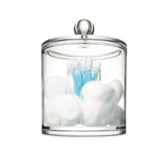 Cosmetic organiser, round, clear