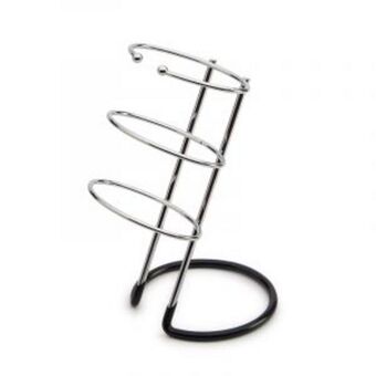Hair dryer holder, free standing, stainless steel