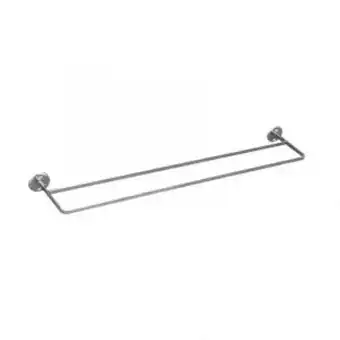 Double towel rail, stainless steel, 600mm