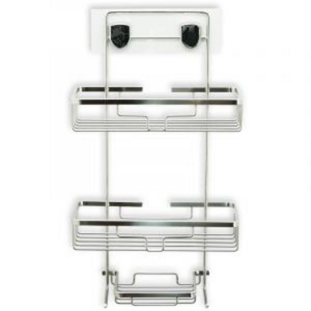 Nanogrip stickon shower caddy, 3 tier, stainless steel offer at Gelmar