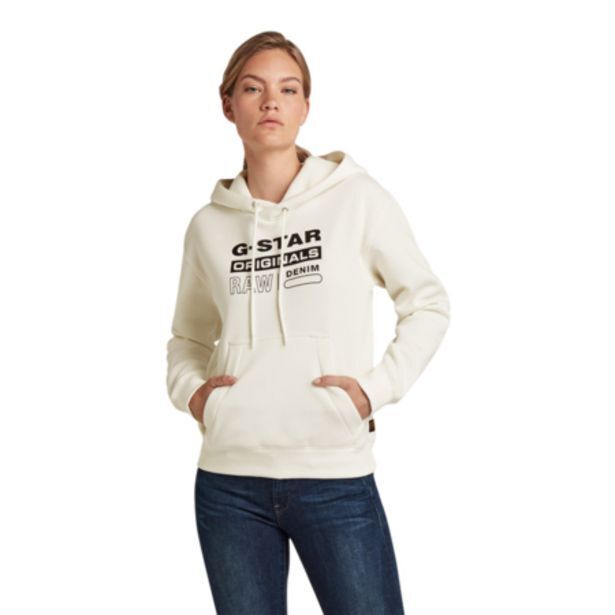 Gstar women's premium core originals logo hoodie offer at Fabiani