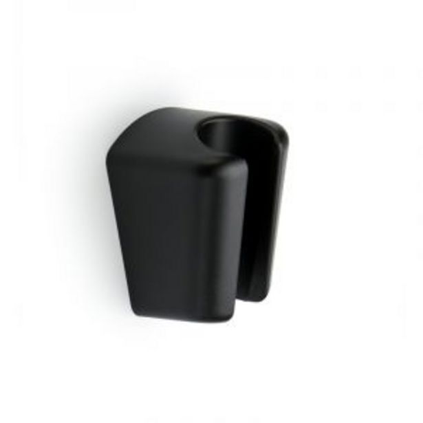 Hand shower holder wall bracket, black, 65mm offer at Gelmar