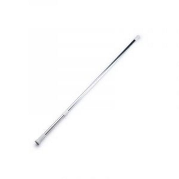 Shower curtain rail, aluminium, 1100mm 2000mm offer at Gelmar