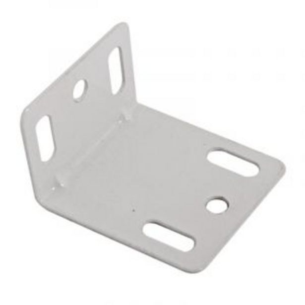 Metal angle bracket, white offer at Gelmar