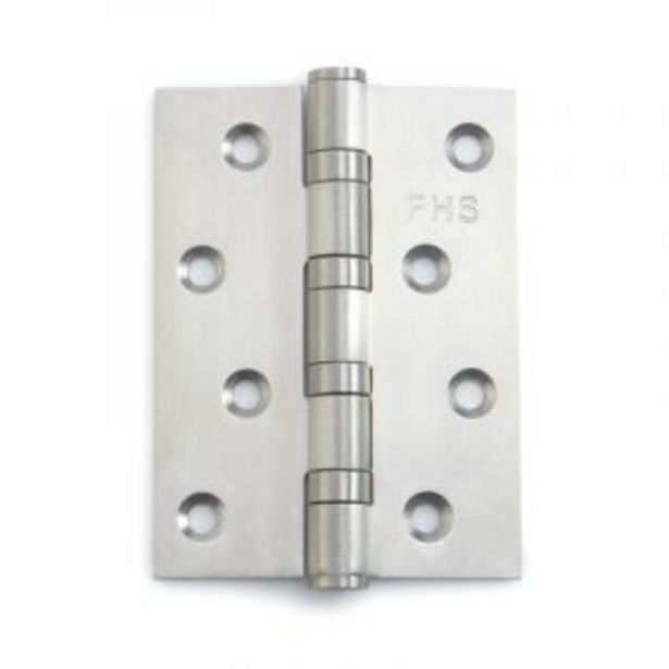 Butt hinge, stainless steel, 100mm offer at Gelmar