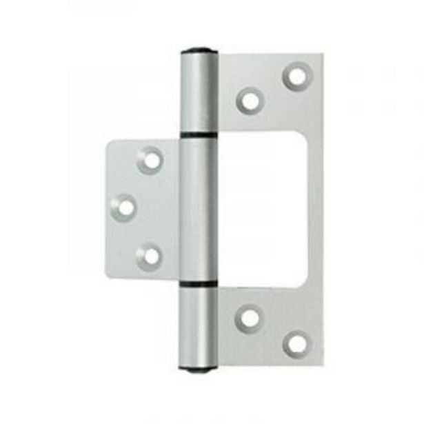 Flush hinge, aluminium, 100mm offer at Gelmar