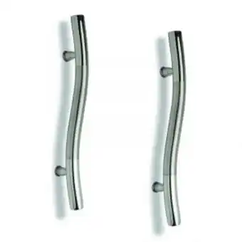 Gelmar Entrance door handle, large s-shaped, stainless steel, 530mm offer