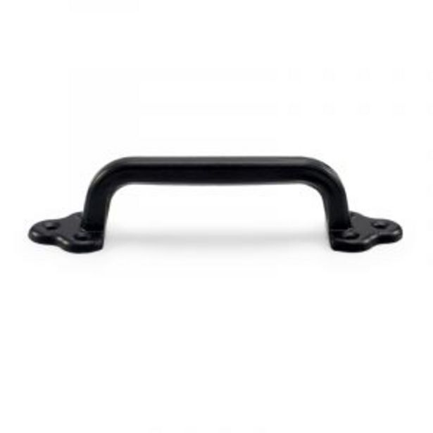 Barn door handle, black, 230mm offer at Gelmar