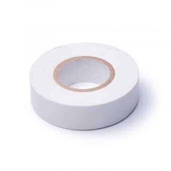 Insulation tape, white, 20m x 18mm