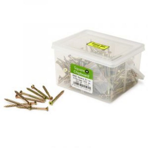 Chipboard screws, square, no.8, 4.2mm x 60mm, 250 pieces offer at Gelmar