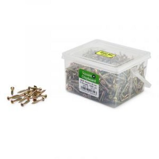 Chipboard screws, square, no.8, 4.2mm x 30mm, 1000 pieces offer at Gelmar